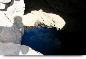Buracona natural lava pools and attraction “Blue eye”, Cape Verde Sal